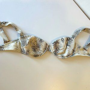 Snake print Montce bikini top